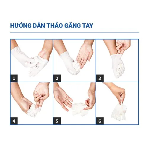 Găng tay cao su Ezcare Vietglove Disposable Nitrile Gloves 4.5gr, màu xanh đậm, 100 chiếc 9 Ban sao cua HDSD