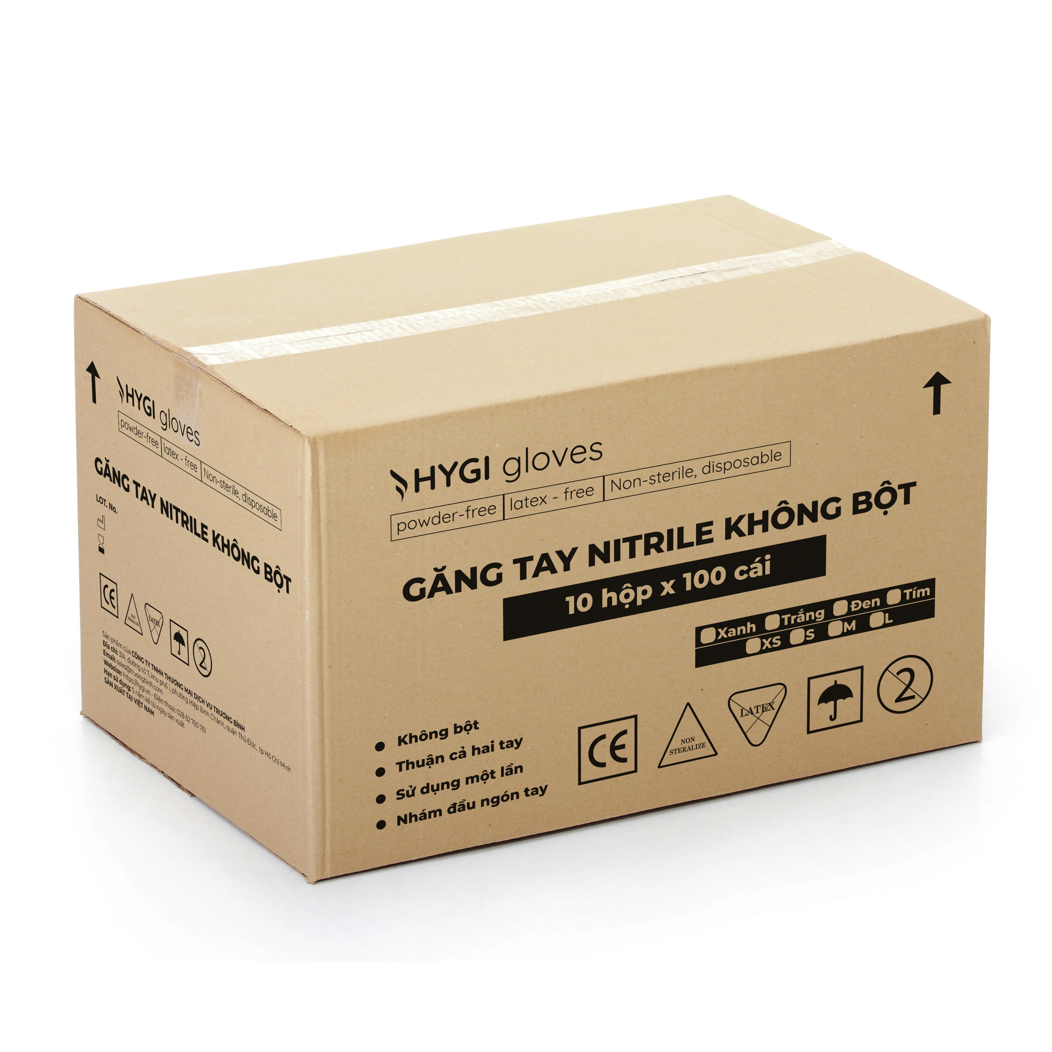 Găng Tay Nitrile Không Bột Hygi 2