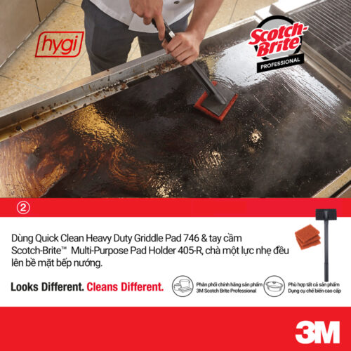Bộ Dụng Cụ Vệ Sinh Bếp Phẳng Scotch-Brite Griddle Starter Kit 710 11 Q2