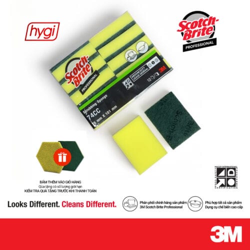 Combo 10 Miếng Chùi Rửa 3M 74CC Scotch-Brite™