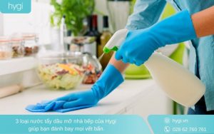 3 loại nước tẩy dầu mỡ nhà bếp của Hygi mà bạn nên biết