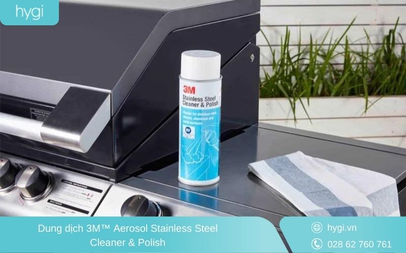 Dung dịch tẩy rỉ sét và đánh bóng 3M™ Aerosol Stainless Steel Cleaner & Polish
