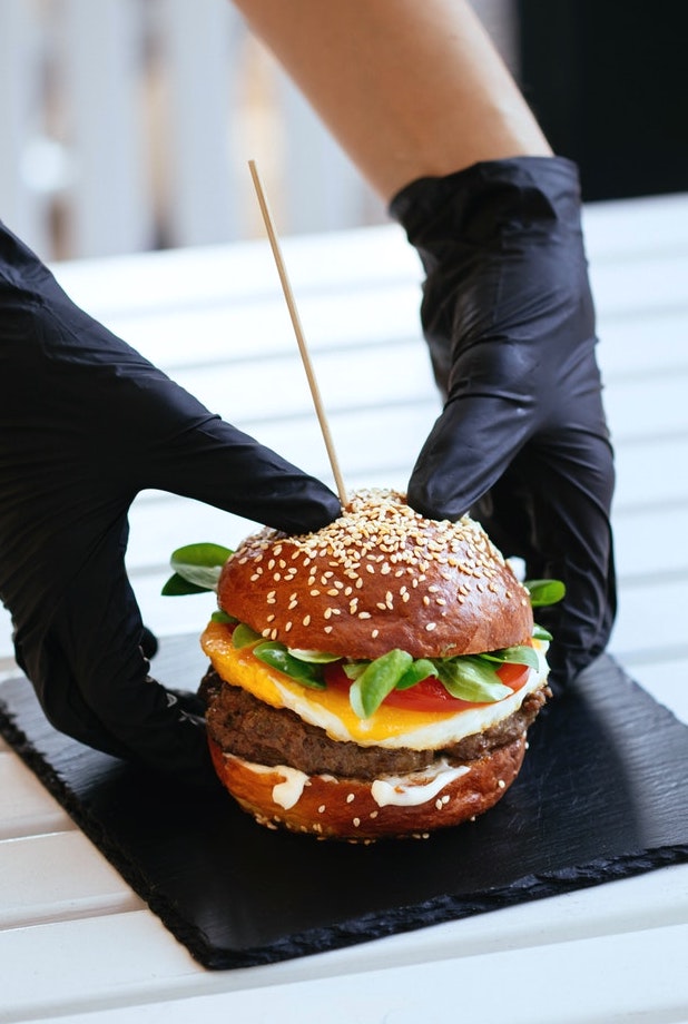 burger prep gloves