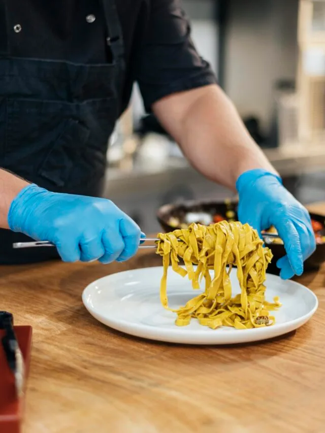 Găng tay thực phẩm nitrile hygi kitchen and food