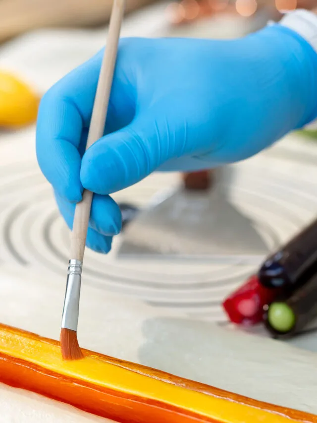 Hygi gloves kitchen and food blue