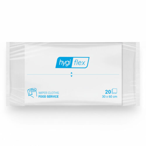 Khăn Vải Không Dệt Hygiflex Wiper Cloths, Màu Trắng, 20 Cái, Kích Thước 30x60cm