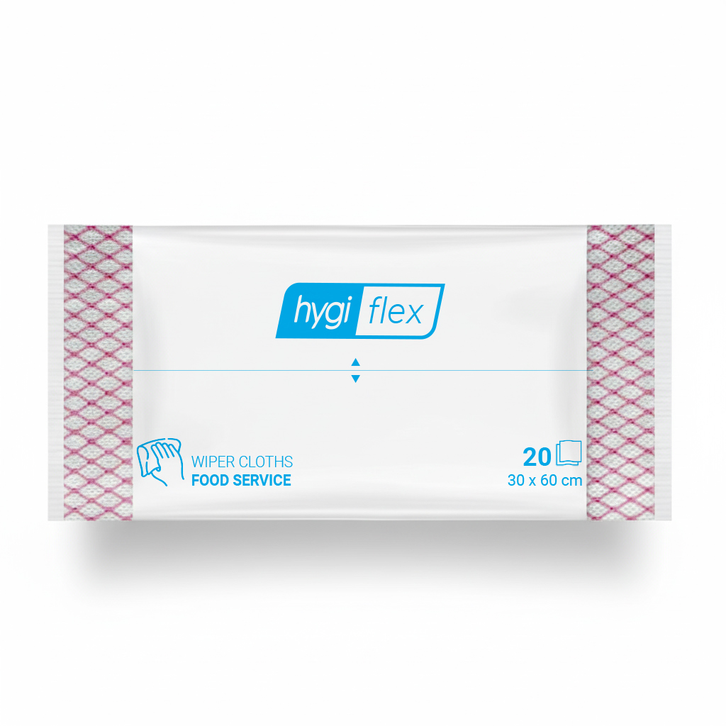 Khăn Vải Không Dệt Hygiflex Wiper Cloths, Màu Hồng, 20 Cái, Kích Thước 30x60cm 1 hygiflex pink