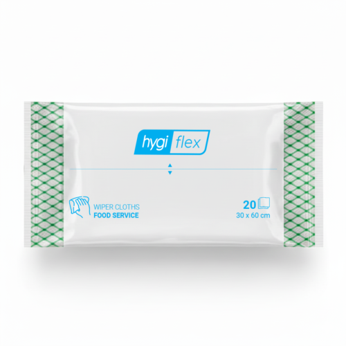 Khăn Vải Không Dệt Hygiflex Wiper Cloths, Màu Xanh Lá, 20 Cái, Kích Thước 30x60cm